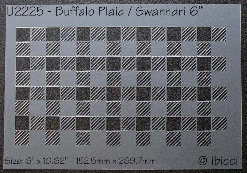 ibicci Buffalo Plaid / Swanndri 6" stencil